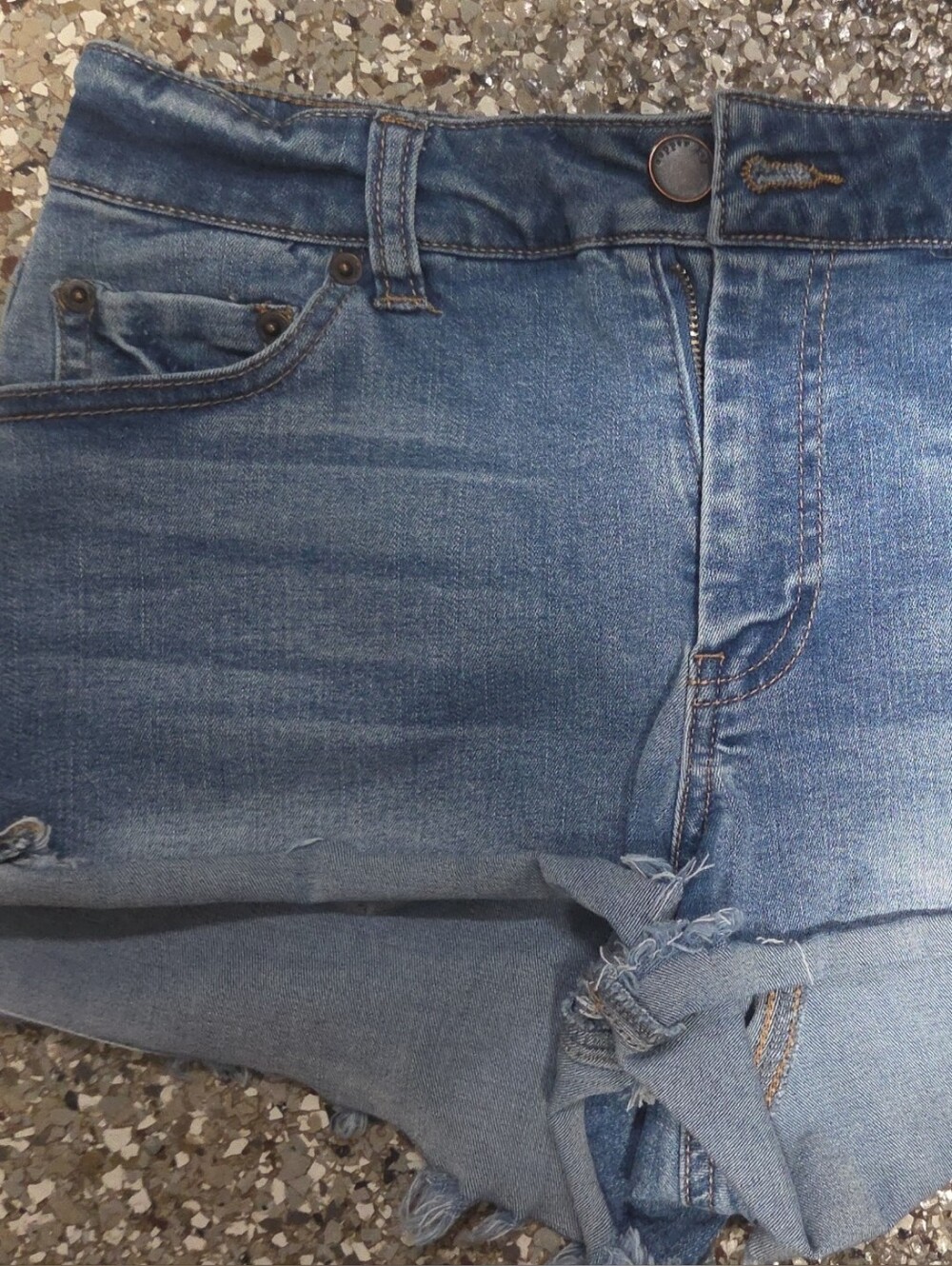 Copper Key Distressed Blue Denim Ankle & Cropped Jeans